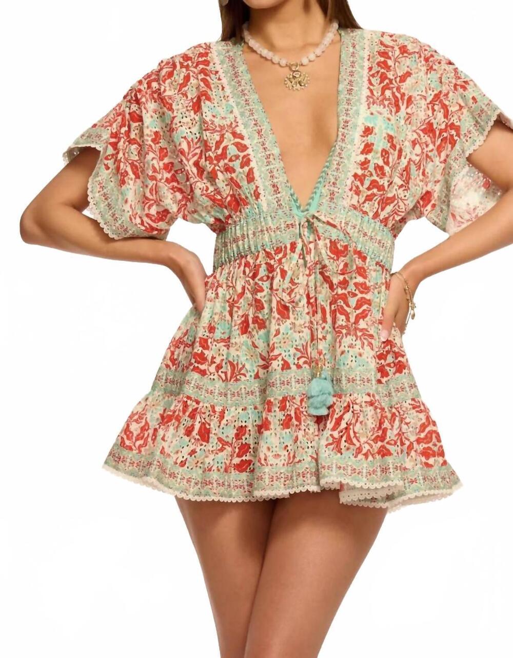 NEW RAMY BROOK margo dress in flame